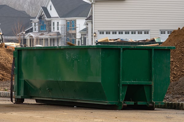 construction dumpsters range in size from 10 to 40 cubic yards